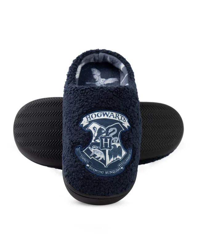 Vanilla Underground Harry Potter Womens Blue Hogwarts Mule Slippers