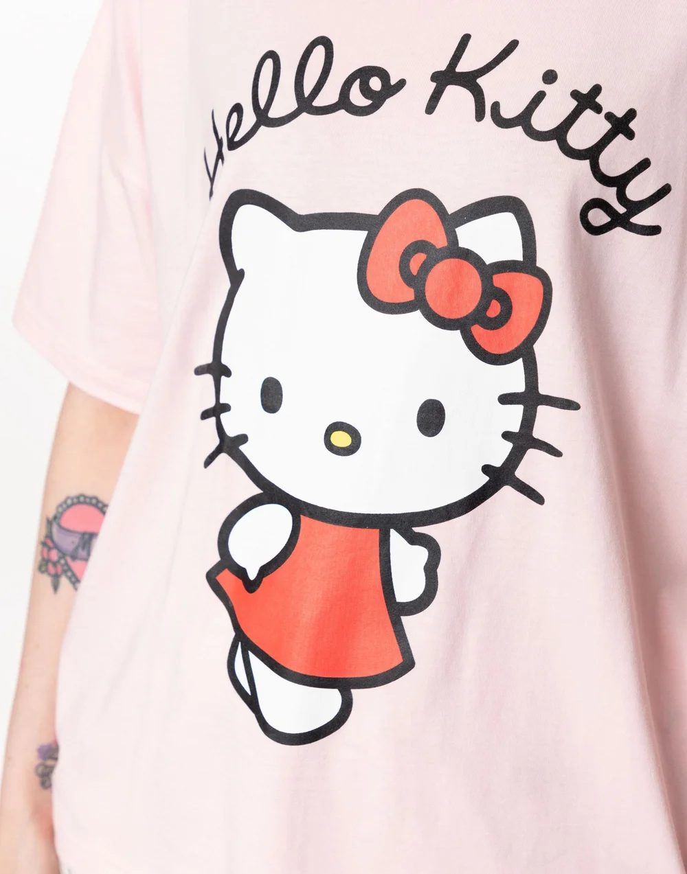 Vanilla Underground Hello Kitty Womens Pink Character Pyjama Set - Medium Image 3