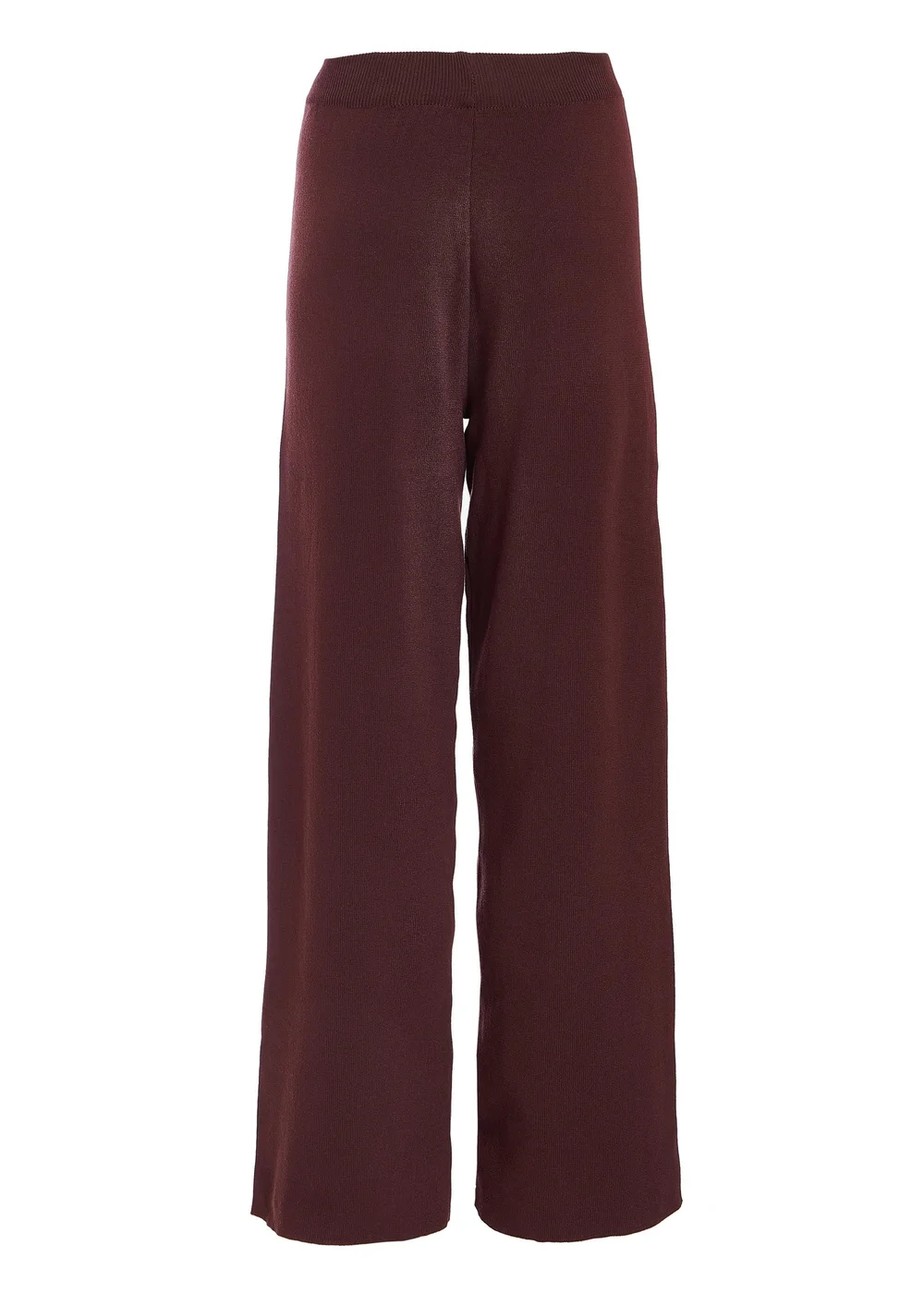 Quiz Brown Knit Wide Leg Trousers - S Image 5