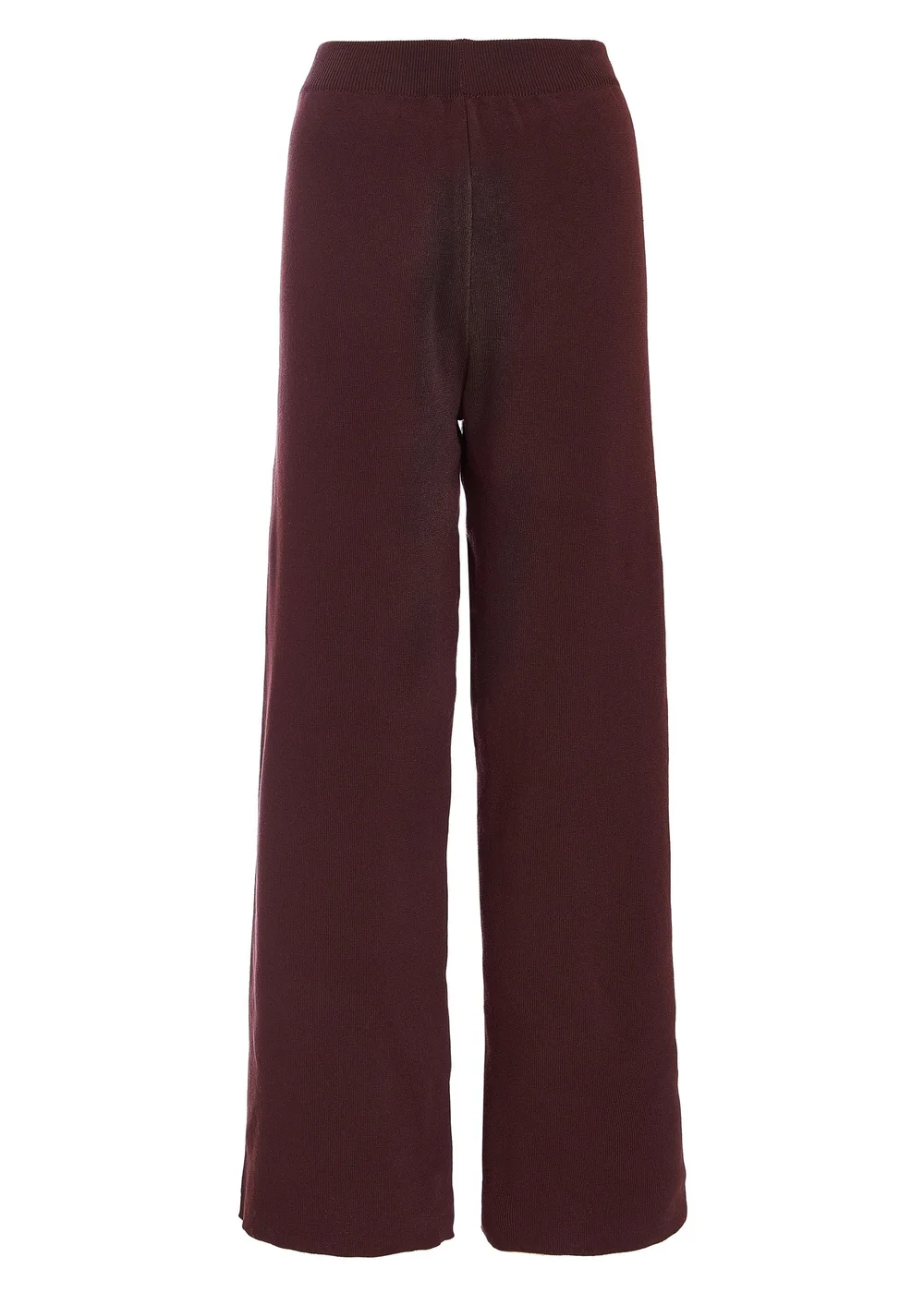 Quiz Brown Knit Wide Leg Trousers - S Image 4