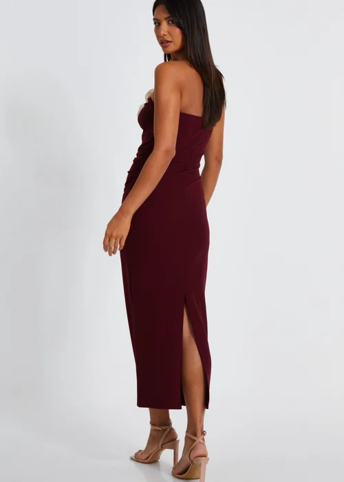 Quiz Red Corsage Midaxi Dress - 6 Image 2