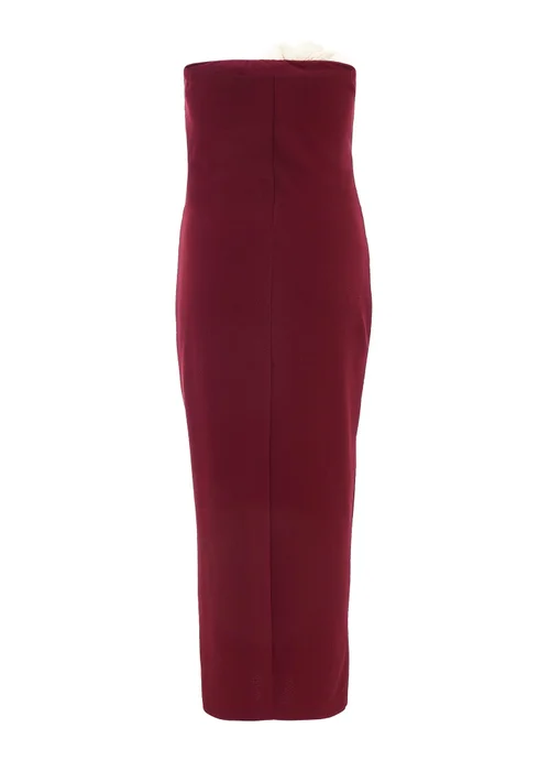 Quiz Red Corsage Midaxi Dress - 6 Image 5