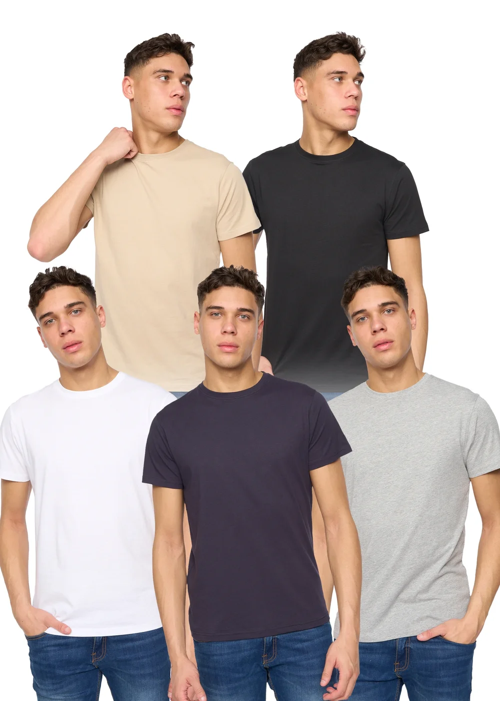Duck & Cover Assorted 5-Pack Frankinz T-Shirt - S Image 1