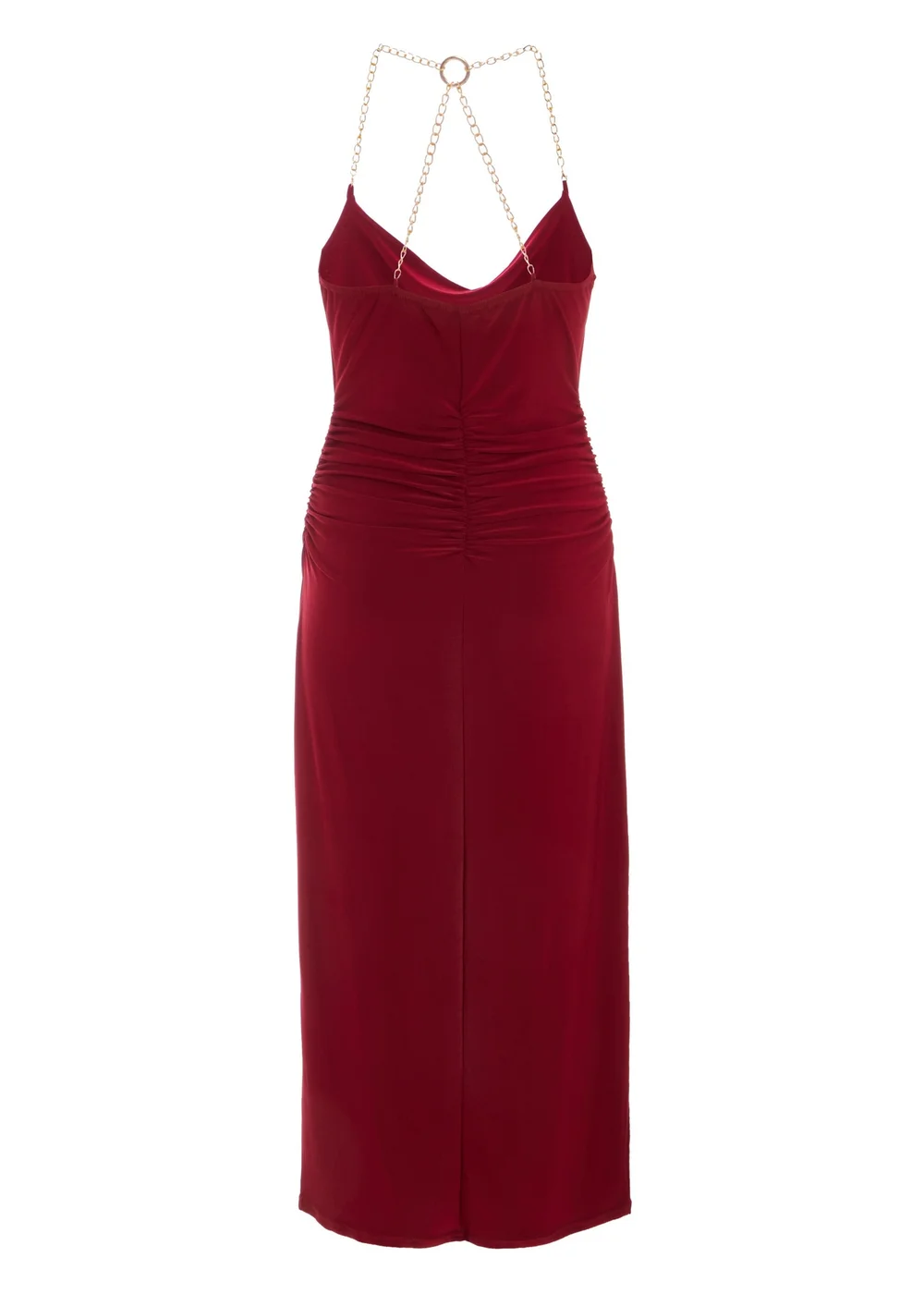 Quiz Burgundy Petite Cowl Midaxi Dress - 6 Image 5
