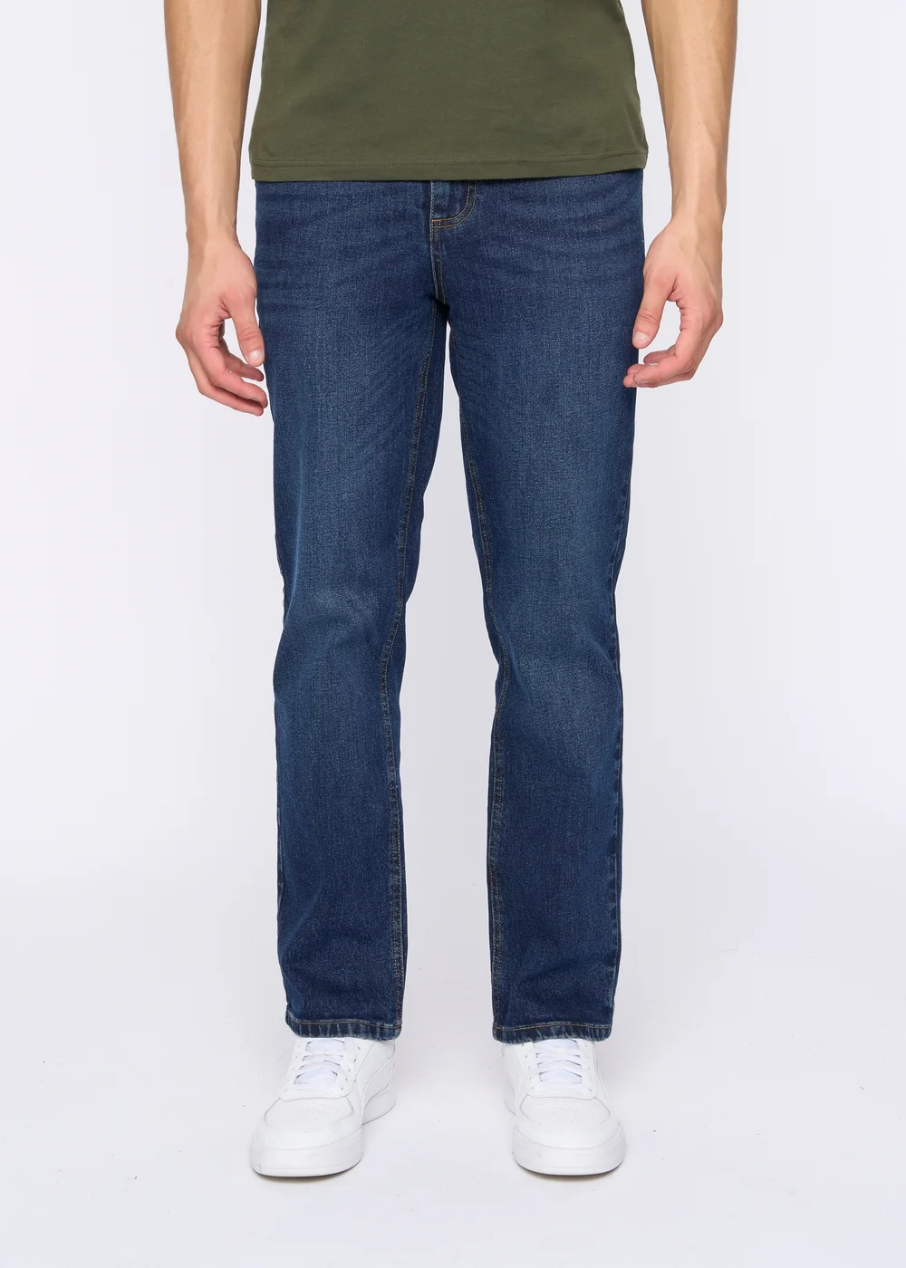Duck & Cover Dark Blue Hydras Straight Leg Jeans - 30/L30 Image 3