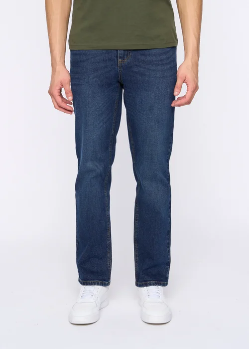 Duck & Cover Dark Blue Hydras Straight Leg Jeans - 30/L30 Image 3
