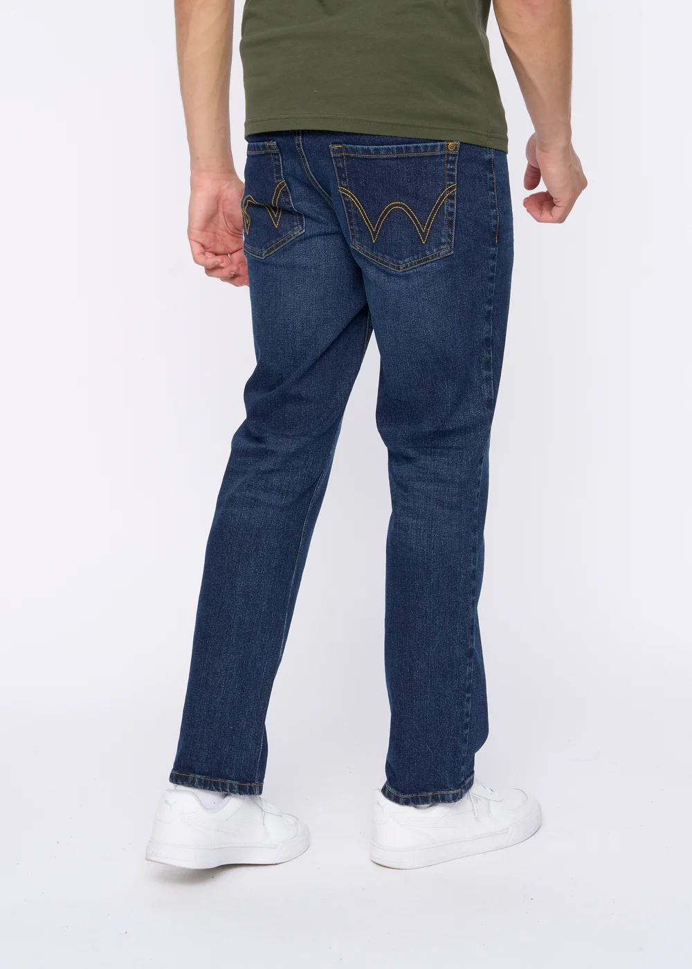 Duck & Cover Dark Blue Hydras Straight Leg Jeans - 30/L30 Image 4