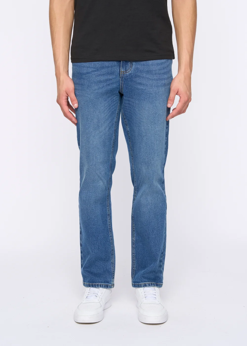 Duck & Cover Denim Blue Hydras Straight Leg Jeans - 30/L30 Image 3
