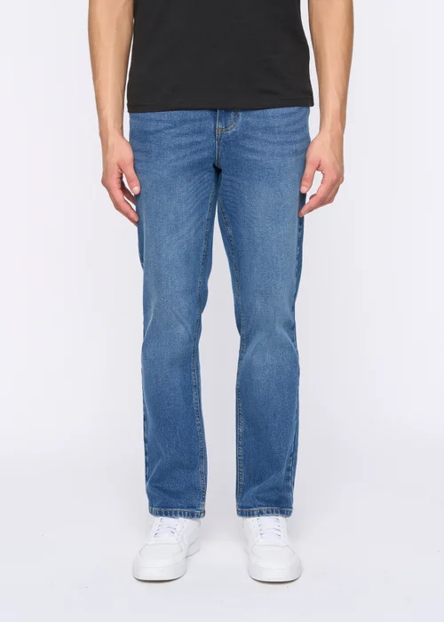 Duck & Cover Denim Blue Hydras Straight Leg Jeans - 30/L30 Image 3