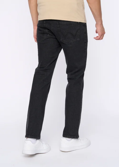 Duck & Cover Black Hydras Straight Leg Jeans - 30 waist 30 leg Image 4