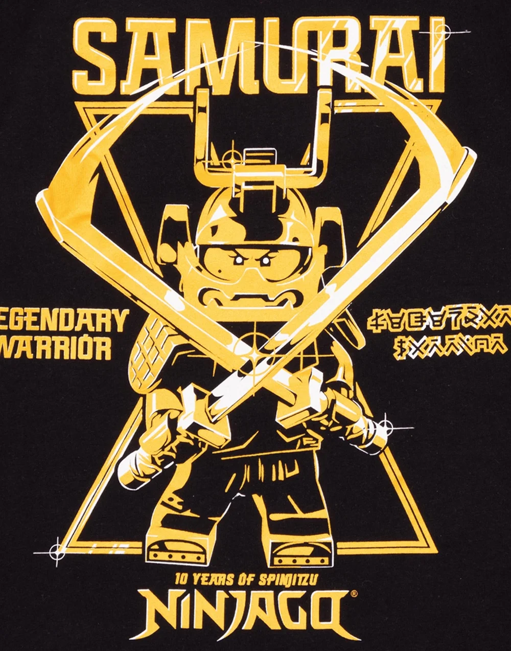 Vanilla Underground LEGO Boys Black Samurai Warrior Graphic Long Sleeved T-Shirt (3 - 12 Years) - 3 Yrs Image 5