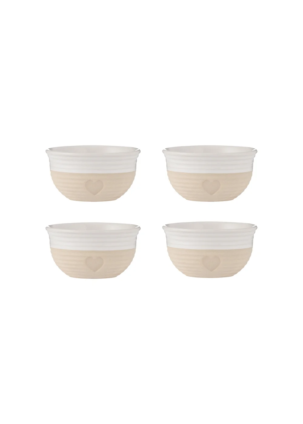 Mason Cash Cream Rustic Charm Mini Bowls 4pc - One Size Image 1