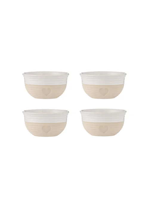 Mason Cash Cream Rustic Charm Mini Bowls 4pc - One Size Image 1