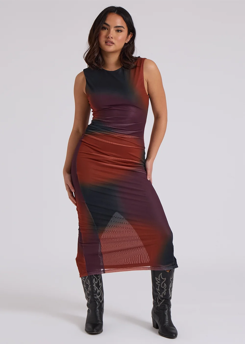 Urban Bliss Purple Tie Dye Midaxi Dress - 8 Image 1