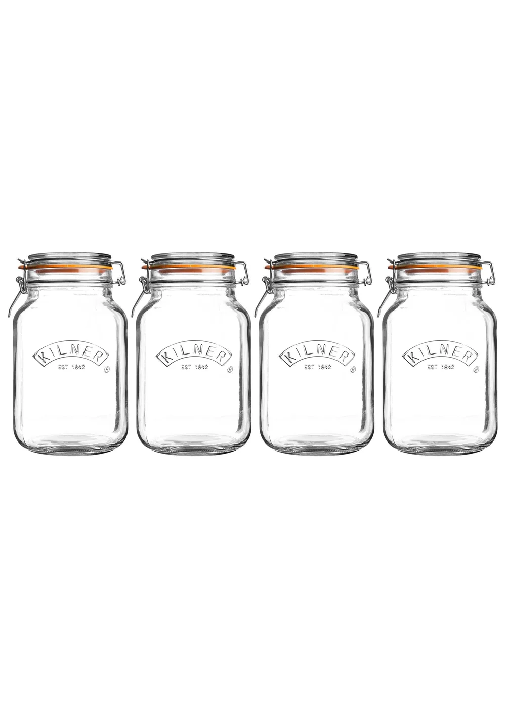 Kilner Clip Top Square Jar - One Size Image 1