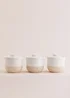 Mason Cash Cream Rustic Charm Storage Jars 3pc - One Size Image 6