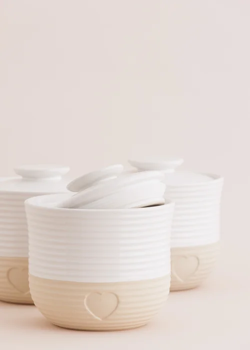 Mason Cash Cream Rustic Charm Storage Jars 3pc - One Size Image 2