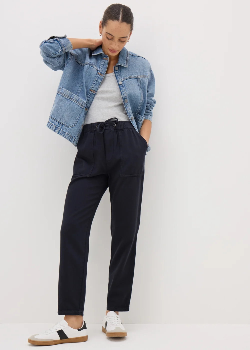 Navy Utility Jogging Bottoms - 8 Image 1