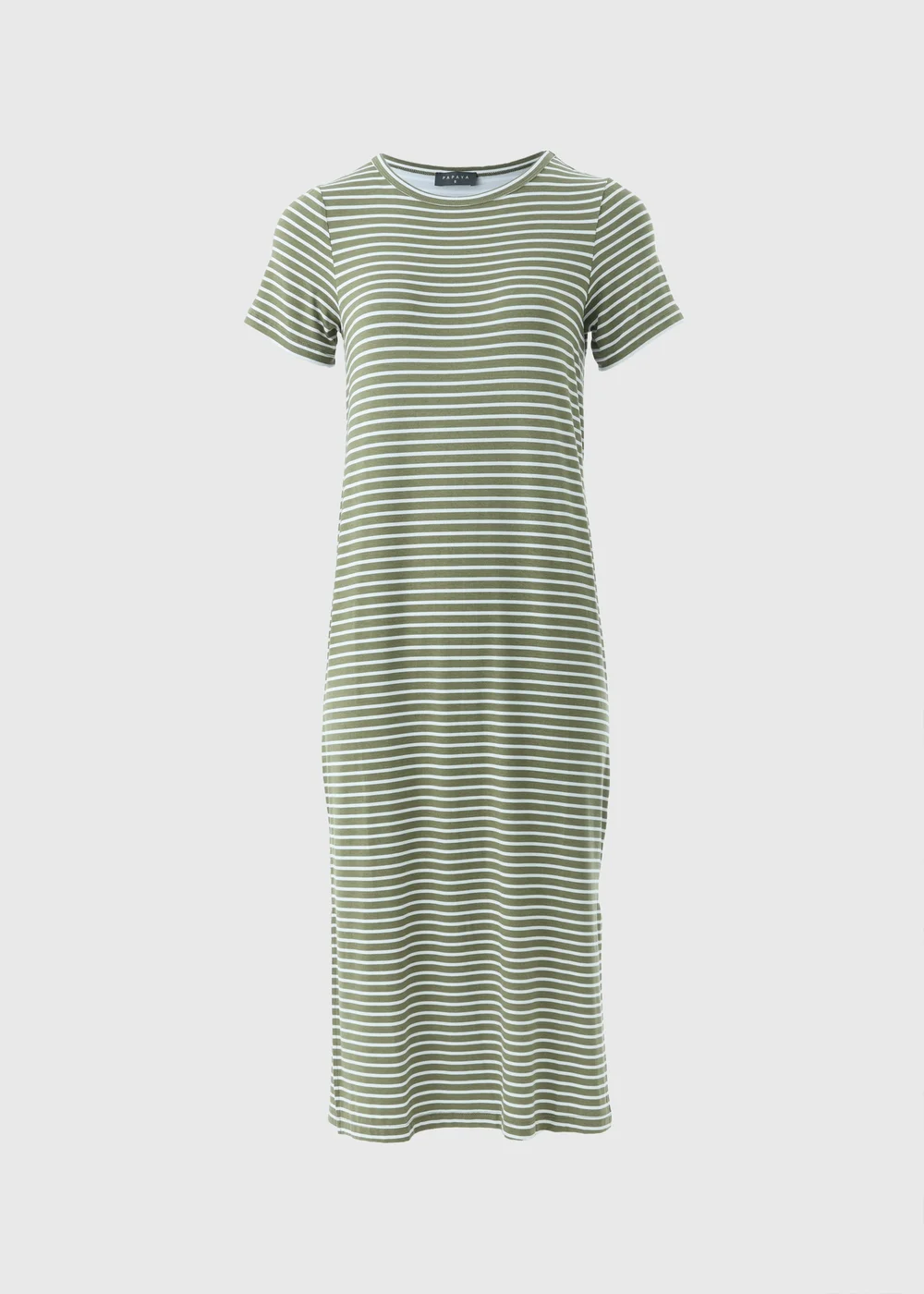 Green Stripe T-Shirt Dress - 8 Image 4