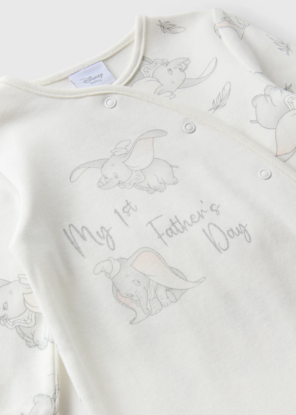 Dumbo Baby Cream Fathers Day Sleepsuit (Newborn-12mths) - Age 0 - 3 Months Image 2