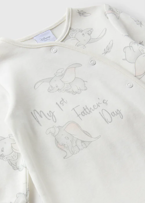 Dumbo Baby Cream Fathers Day Sleepsuit (Newborn-12mths) - Age 0 - 3 Months Image 2