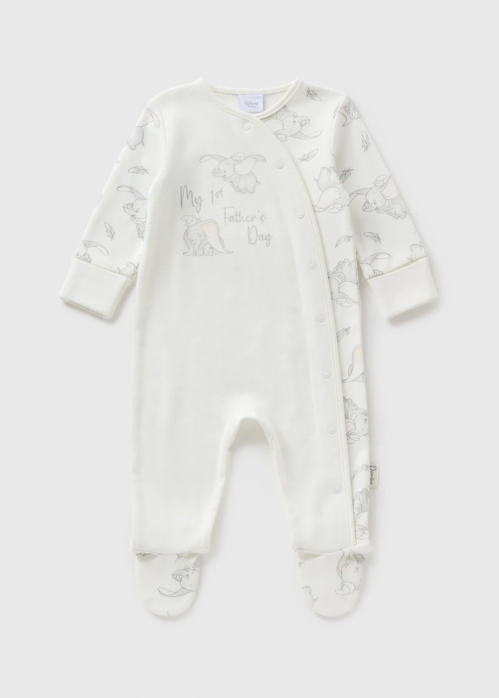 Dumbo Baby Cream Fathers Day Sleepsuit (Newborn-12mths) - Age 0 - 3 Months Image 1