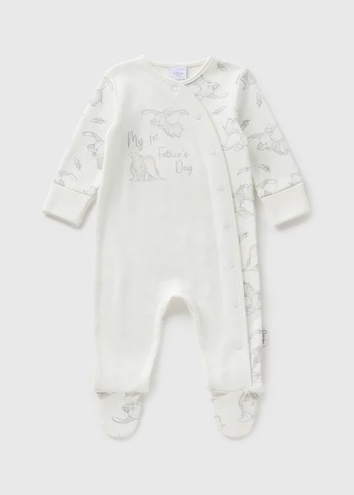Dumbo Baby Cream Fathers Day Sleepsuit (Newborn-12mths) - Age 0 - 3 Months Image 1
