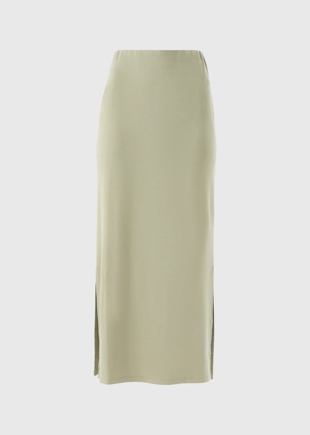 Sage Green Jersey Maxi Skirt - 8 Image 4