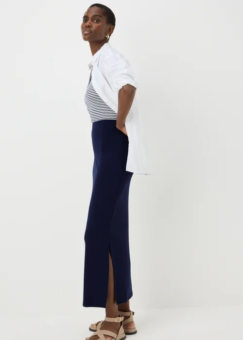 Navy Jersey Maxi Skirt - 8 Image 1