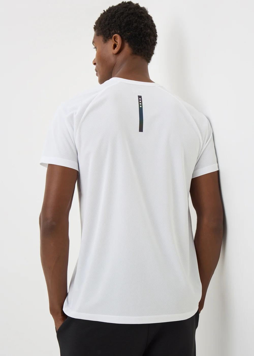 Souluxe White Basic Solid Sports T-Shirt - XS Image 2