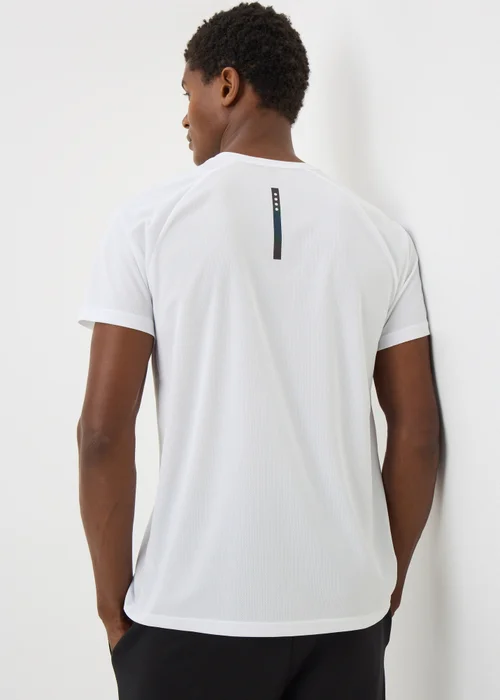 Souluxe White Basic Solid Sports T-Shirt - XS Image 2