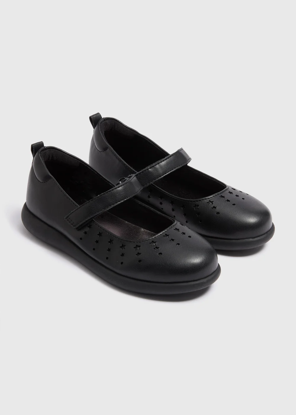 Girls Black Scuff Resistant Mary Jane School Shoes (Younger 8-Older 3) - Size 10 Infants Image 1