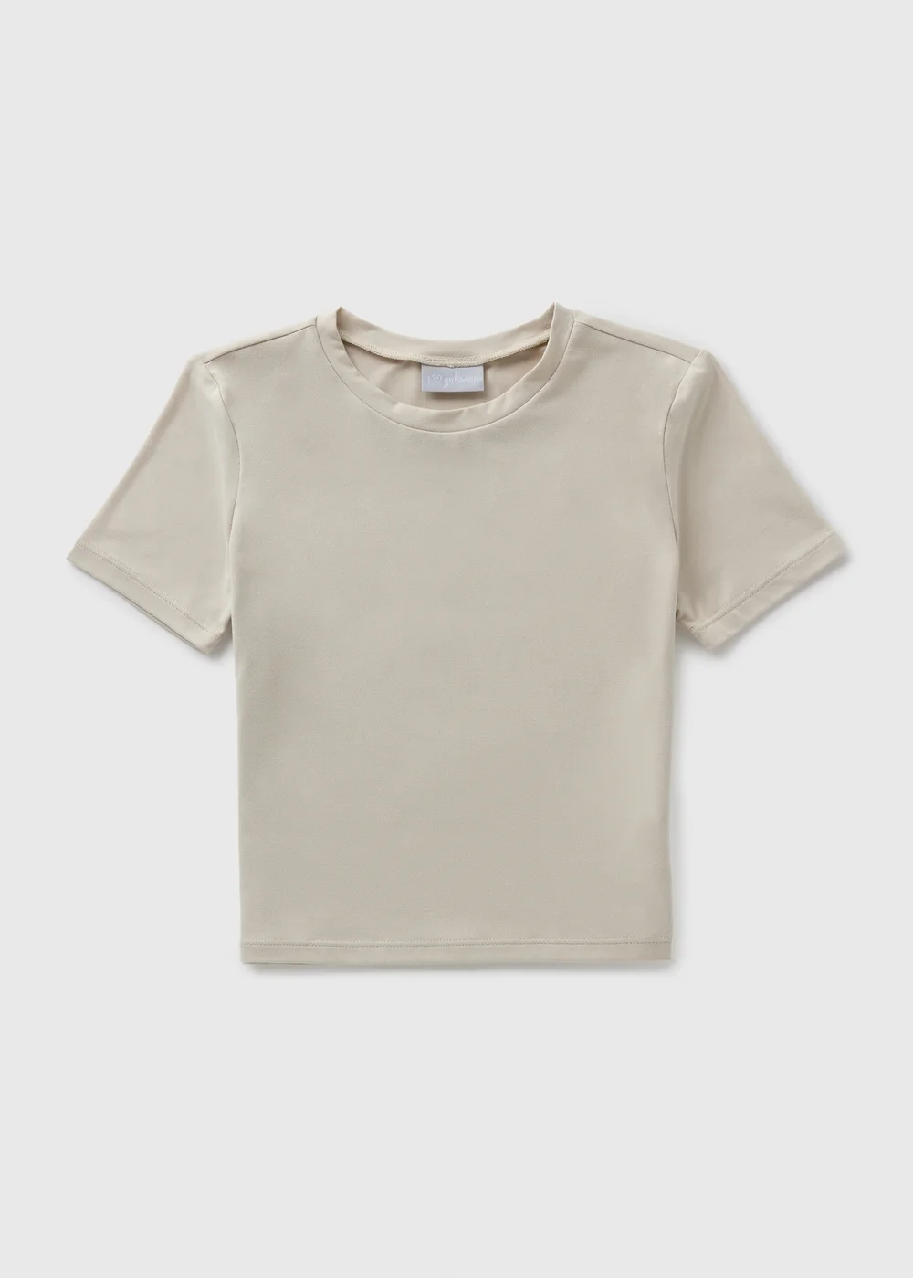 Girls Cream Soft Touch T-Shirt (7-15yrs) - 8 Yrs Image 1