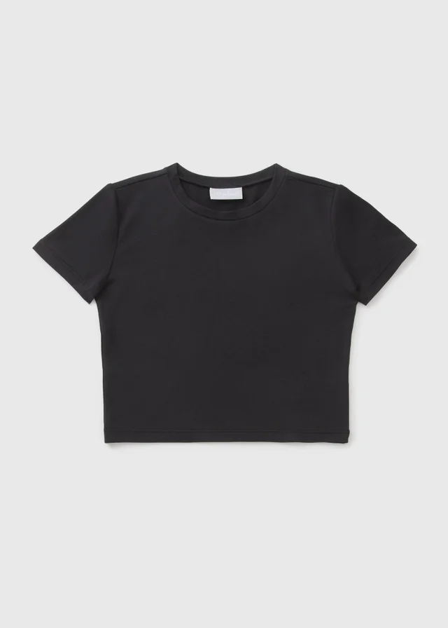 Souluxe Girls Black T-Shirt (7-15yrs)