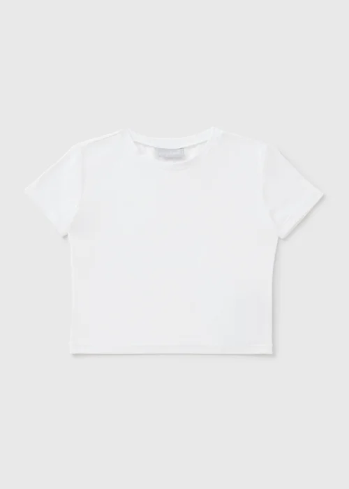 Souluxe Girls White Soft Touch T-Shirt (7-15yrs) - 7 Yrs Image 1