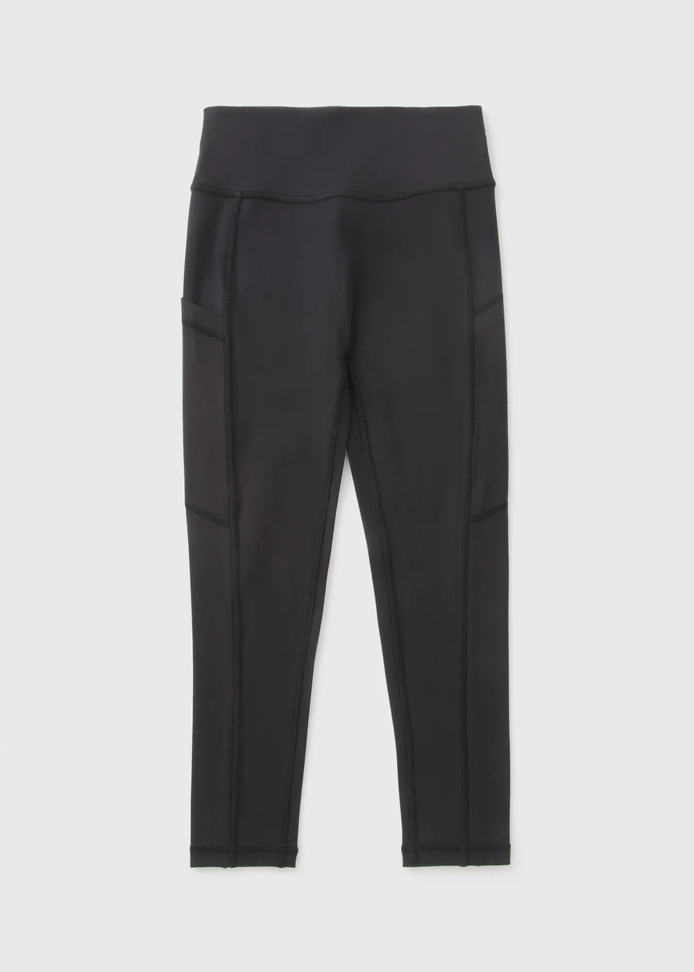 Souluxe Girls Black Soft Touch Sports Leggings (7-15yrs) - Age 7 Years Image 1
