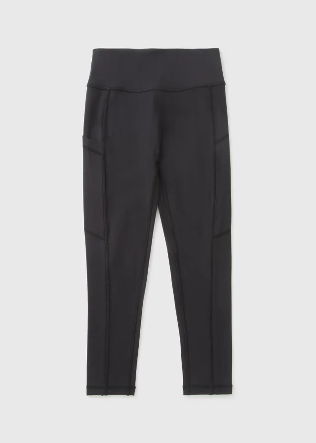 Souluxe Girls Black Soft Touch Sports Leggings (7-15yrs)