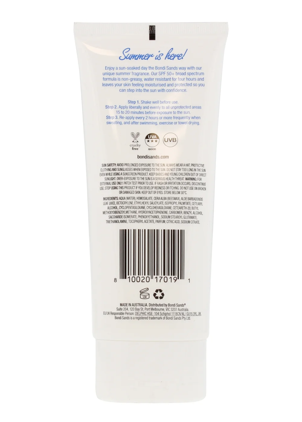 Bondi Sands Sun Lotion SPF50 (150ML) - 150ml Image 2