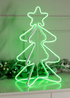 ValueLights Noble Green Neon Style LED Lit Christmas Tree (50cm x 23cm x 23cm) - One Size Image 2