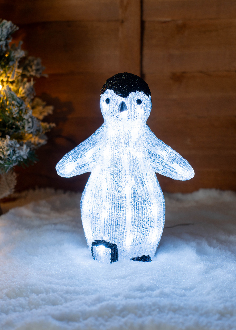 ValueLights Poppy Penguin LED Christmas Decoration (30cm x 12.5cm x 21cm) - One Size Image 1