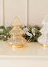 ValueLights Gold Amber Glass LED Lit Christmas Tree Decoration (20.5cm x 13cm x 13cm) - One Size Image 5