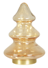 ValueLights Gold Amber Glass LED Lit Christmas Tree Decoration (20.5cm x 13cm x 13cm) - One Size Image 3
