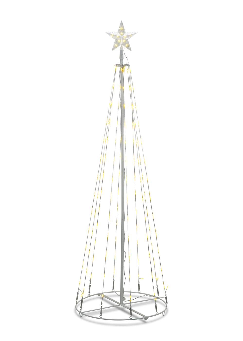 ValueLights White Balsam IP44 Maypole LED Christmas String Lights Decoration - One Size Image 3