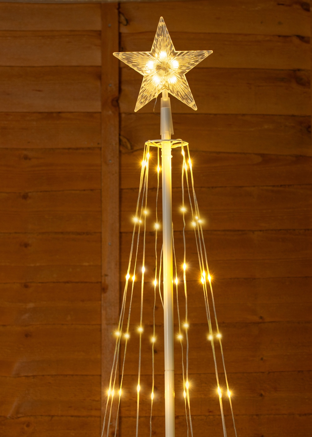 ValueLights White Balsam IP44 Maypole LED Christmas String Lights Decoration - One Size Image 2