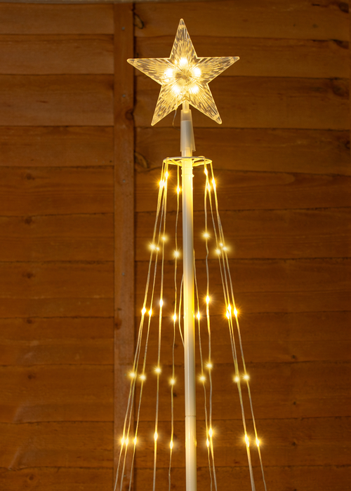 ValueLights White Balsam IP44 Maypole LED Christmas String Lights Decoration - One Size Image 2