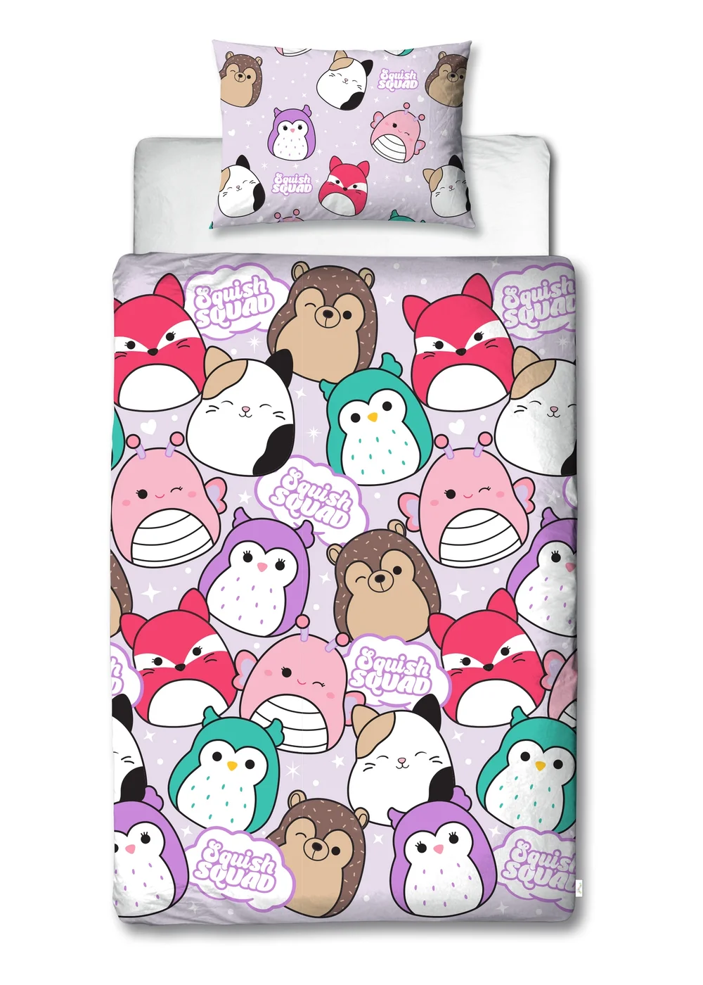 Squishmallow Bright Reversible Duvet Cover Set - Single Image 1