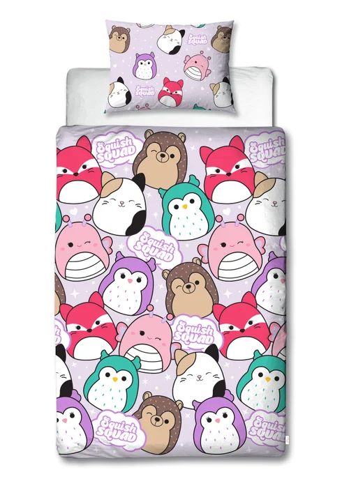 Squishmallow Bright Reversible Duvet Cover Set - Single Image 1
