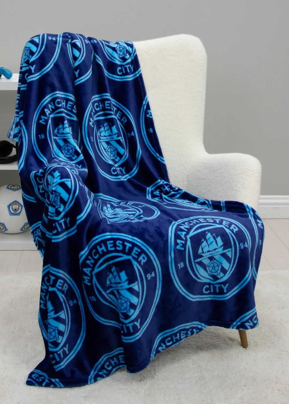 Manchester City FC Fleece - One Size Image 1
