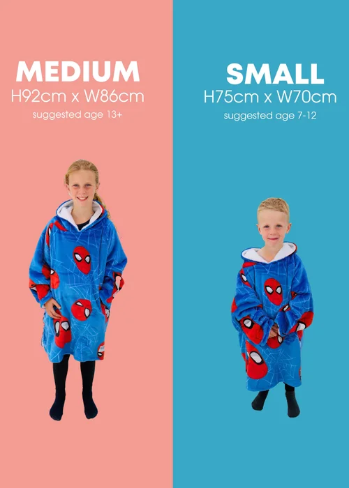 Spiderman Heads Up Wearable Hooded Fleece - Small Image 6