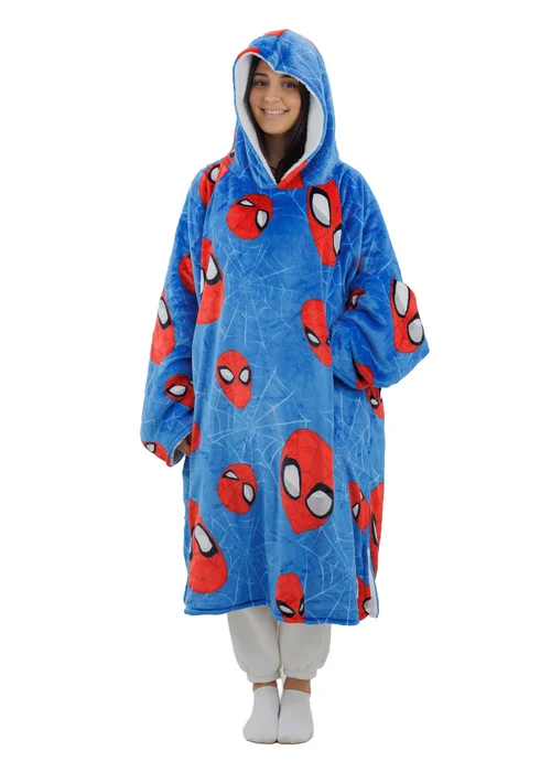 Spiderman Heads Up Wearable Hooded Fleece - Small Image 2